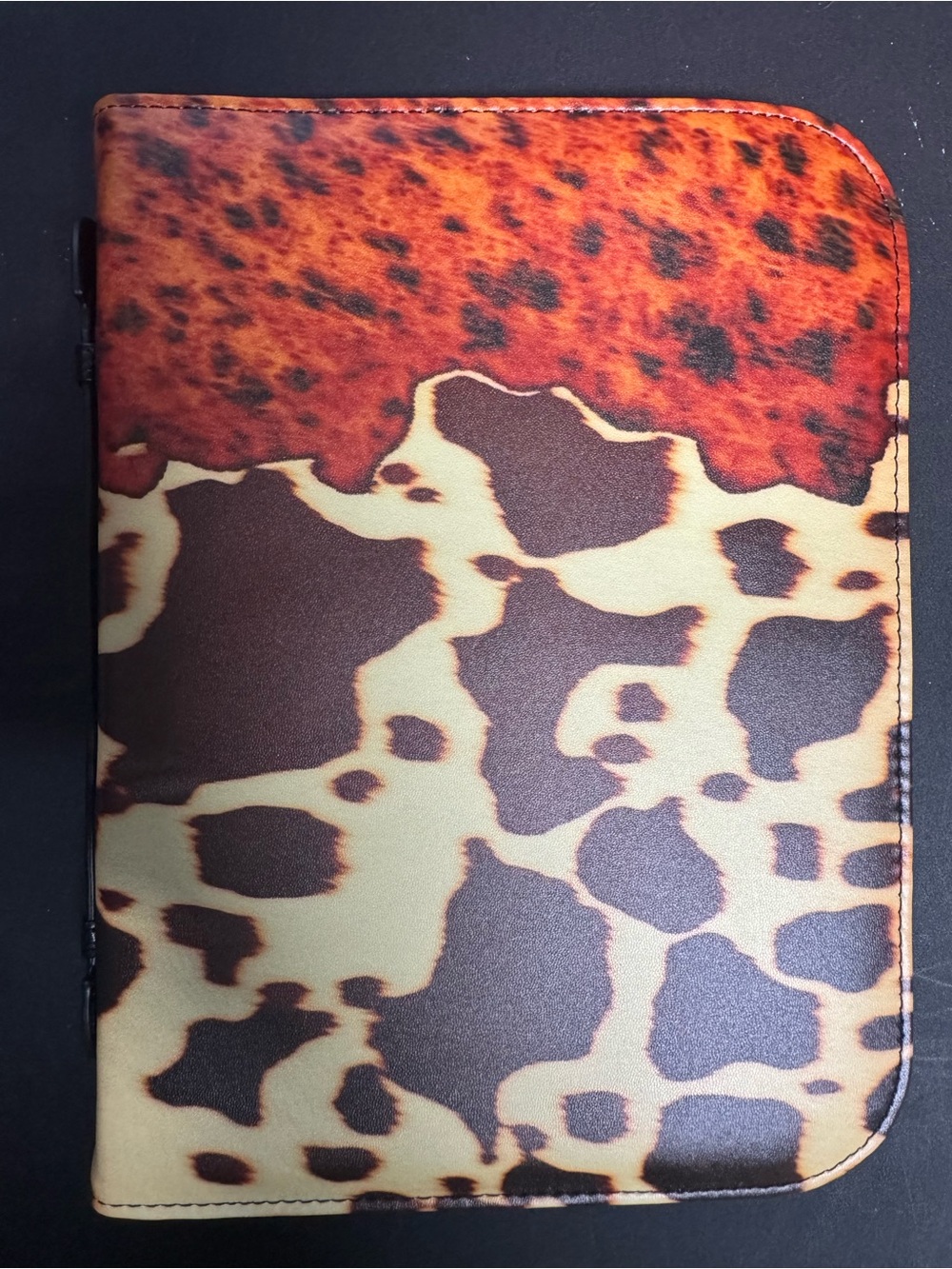 Synthetic Leather Cow Print / Western Print Bible Cover